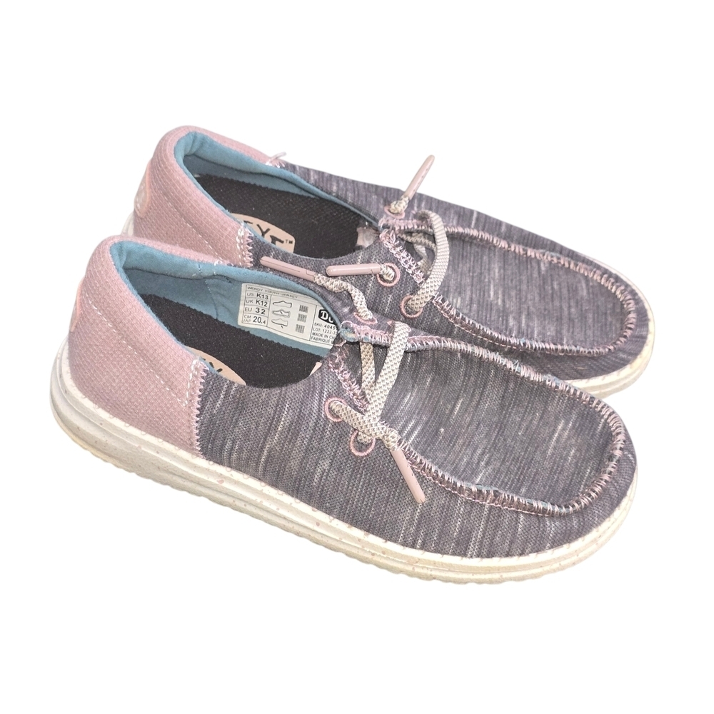 Hey Dude Youth Kids Wendy Jersey Sneakers Size 13 K Slip On Shoe